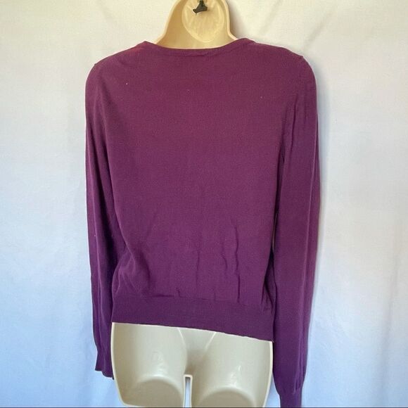 Merona women’s purple button up sweater size small - Picture 6 of 8